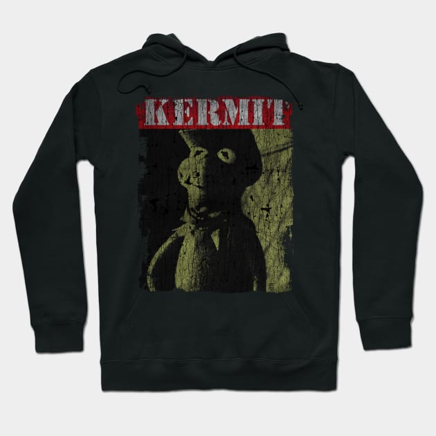 TEXTURE ART - Cowboy Kermit Hoodie by ZiziVintage